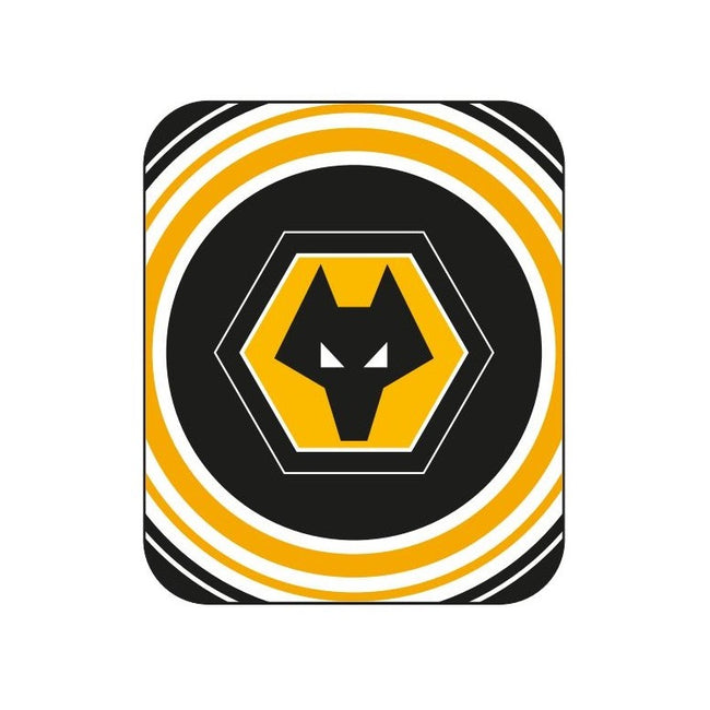 Black-White-Gold - Front - Wolverhampton Wanderers FC Fleece Pulse Blanket
