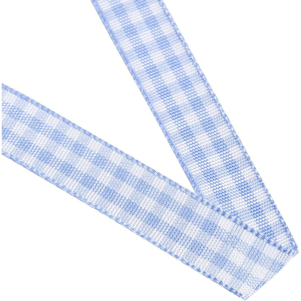 Blue-White - Back - Gingham Gift Ribbon