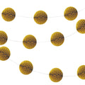Gold - Front - Unique Party Honeycomb Ball Garland