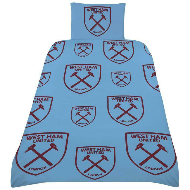 Brown-Blue - Side - West Ham United FC Duvet Cover Set