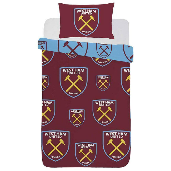 Brown-Blue - Front - West Ham United FC Duvet Cover Set