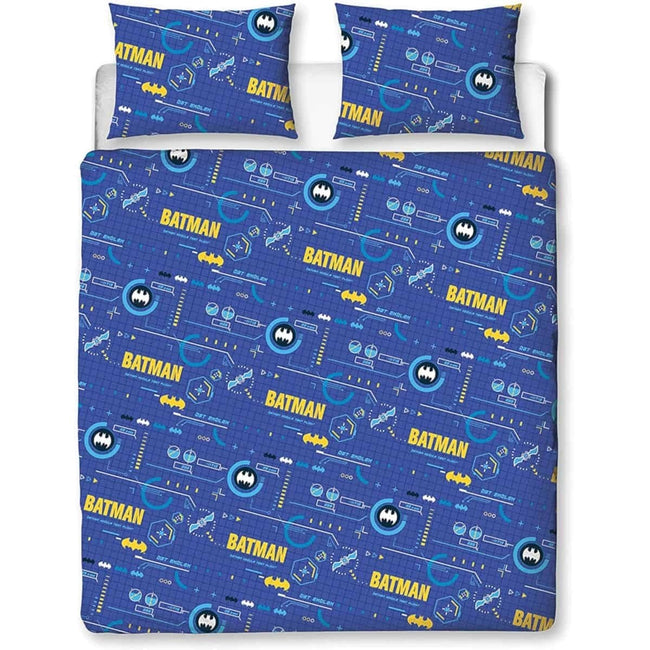 White-Deep Blue - Lifestyle - Batman Reversible Tech Duvet Cover Set