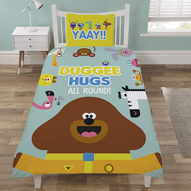 Multicoloured - Back - Hey Duggee Hugs All Round Reversible Duvet Cover Set