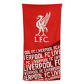 Anfield Red - Front - Liverpool FC Impact Logo Cotton Towel