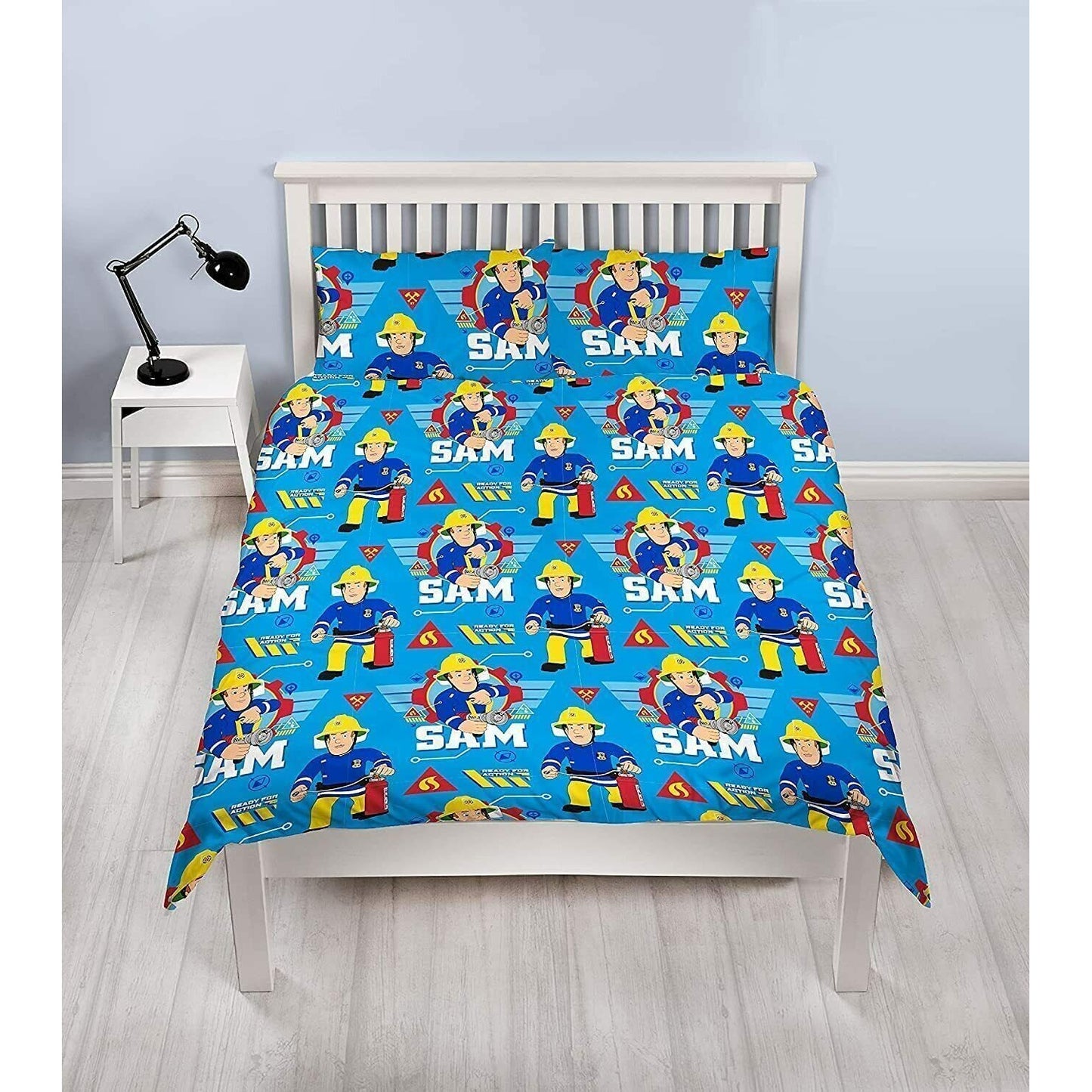 Blue - Side - Fireman Sam Cool Duvet Cover Set