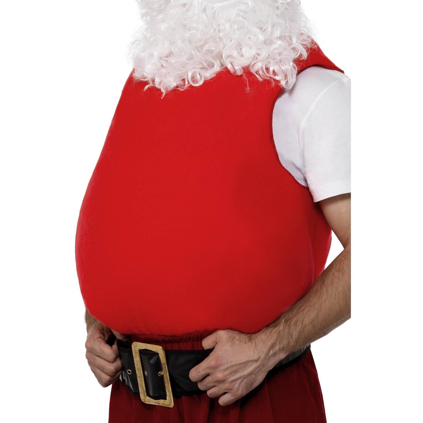 Red - Side - Smiffys Unisex Adult Santa Christmas Belly Stuffer