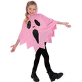 Pink - Side - Smiffys Girls Ghost Costume Poncho