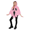 Pink - Front - Smiffys Girls Ghost Costume Poncho