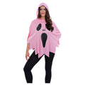 Pink - Front - Smiffys Womens-Ladies Ghost Costume Poncho