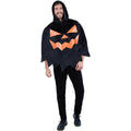 Black-Orange - Back - Smiffys Mens Pumpkin Costume Poncho