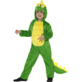 Green - Back - Smiffys Childrens-Kids Deluxe Crocodile Costume