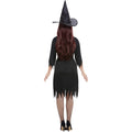 Black - Back - Smiffys Womens-Ladies Spooky Witch Costume