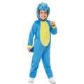 Blue-Yellow - Back - Smiffys Childrens-Kids Dinosaur Costume Jumpsuit