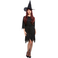 Black - Front - Smiffys Womens-Ladies Spooky Witch Costume