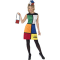 Multicoloured - Lifestyle - Smiffys Womens-Ladies Rubik´s Cube Costume
