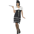 Black - Back - Smiffys Womens-Ladies Flapper Costume Set