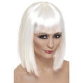 White - Back - Smiffys Womens-Ladies Glam Wig