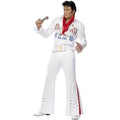 White-Red - Back - Smiffys Unisex Adult Elvis Presley Eagle Costume Set