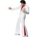 White-Red - Lifestyle - Smiffys Unisex Adult Elvis Presley Eagle Costume Set