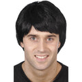 Black - Back - Smiffys Mens Guy Wig