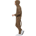 Brown - Lifestyle - Smiffys Unisex Adult Tiger Costume Jumpsuit