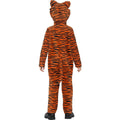 Orange-Black-White - Side - Smiffys Childrens-Kids Tiger Costume