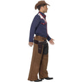 Blue-Brown - Lifestyle - Smiffys Unisex Adult Rodeo Cowboy Costume Set
