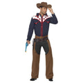 Blue-Brown - Front - Smiffys Unisex Adult Rodeo Cowboy Costume Set