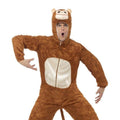 Brown - Back - Smiffys Unisex Adult Monkey Bodysuit