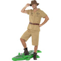 Brown - Back - Smiffys Mens Safari Costume Set