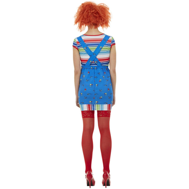 Blue - Side - Chucky Womens-Ladies Costume