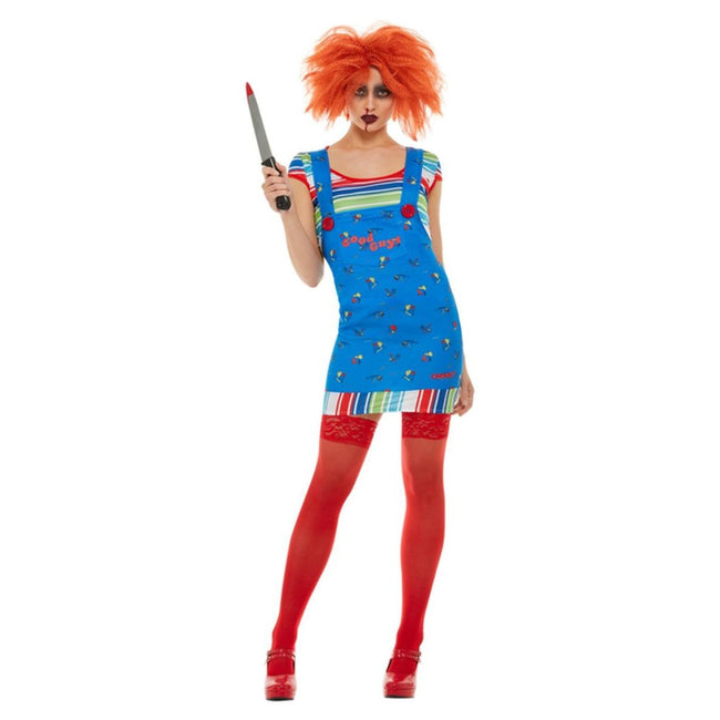 Blue - Front - Chucky Womens-Ladies Costume