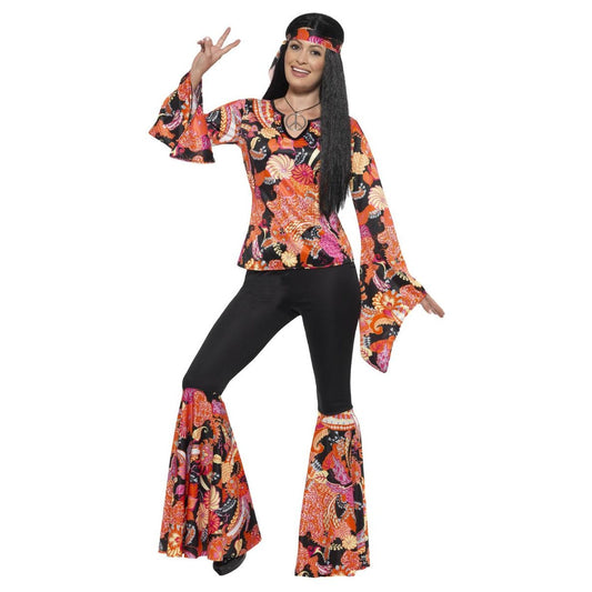 Multicoloured - Front - Smiffys Womens-Ladies Willow The Hippie Costume Set