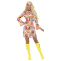 Multicoloured - Front - Smiffys Womens-Ladies Hippie Flowers Costume Set