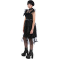 Black - Lifestyle - Smiffys Girls Gothic Prom Costume Dress