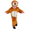 Brown-White - Back - Smiffys Childrens-Kids Lion Costume