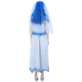 White-Blue - Side - Corpse Bride Womens-Ladies Emily Costume Set