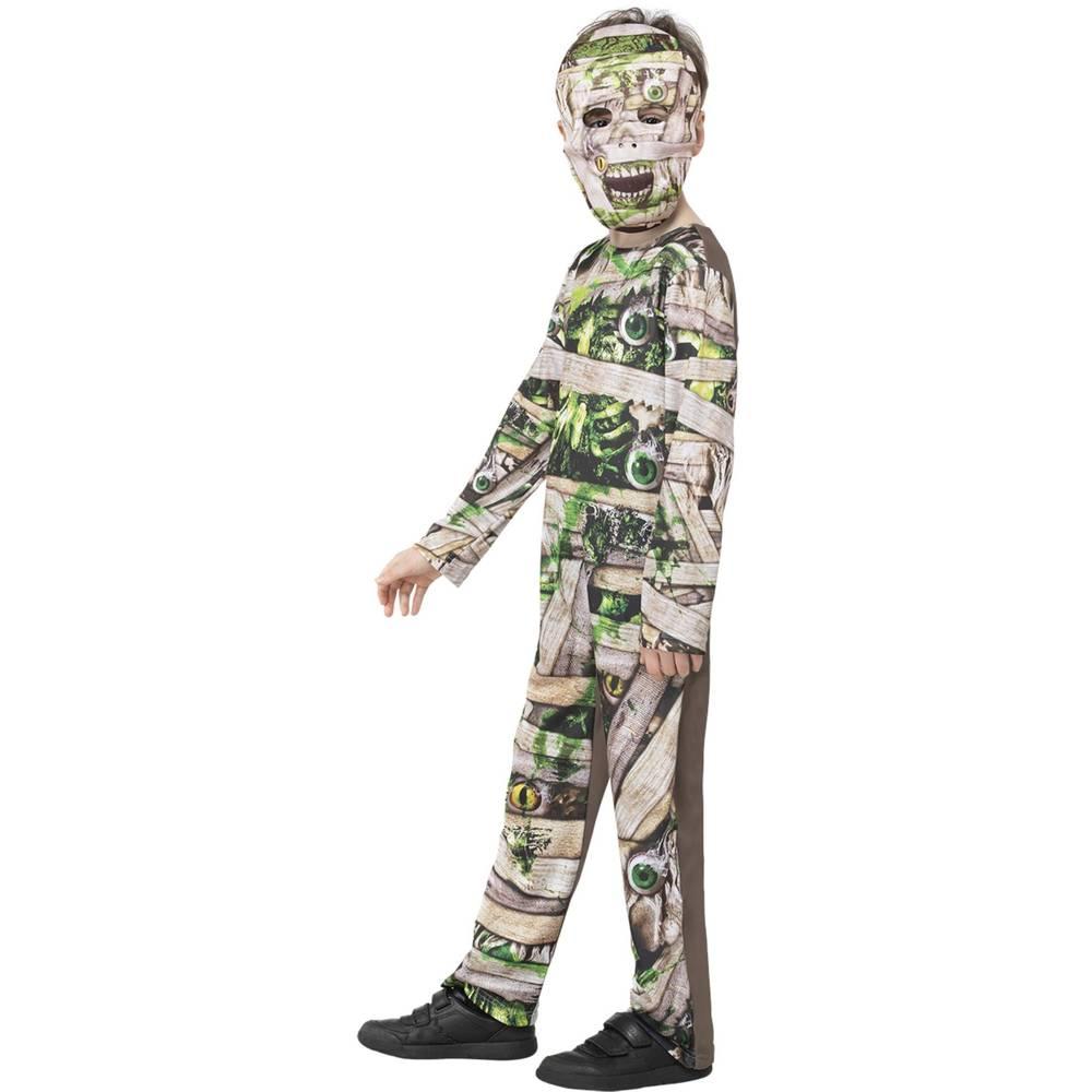 Brown-Green - Lifestyle - Smiffys Childrens-Kids Zombie Mummy Costume Set