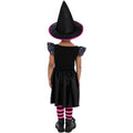 Black-Pink-Neon - Side - Smiffys Girls Star Witch Polyester Costume Set