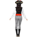 Black-White - Side - Smiffys Womens-Ladies Pirate Costume Set