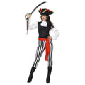 Black-White - Front - Smiffys Womens-Ladies Pirate Costume Set
