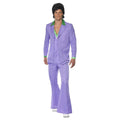 Lavender - Front - Smiffys Mens 70s Suit Costume