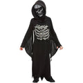 Black - Back - Smiffys Childrens-Kids Skeleton Costume
