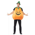 Orange-Green - Front - Smiffys Unisex Adult Pumpkin Costume