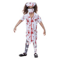 White-Red - Front - Smiffys Girls Zombie Nurse Costume