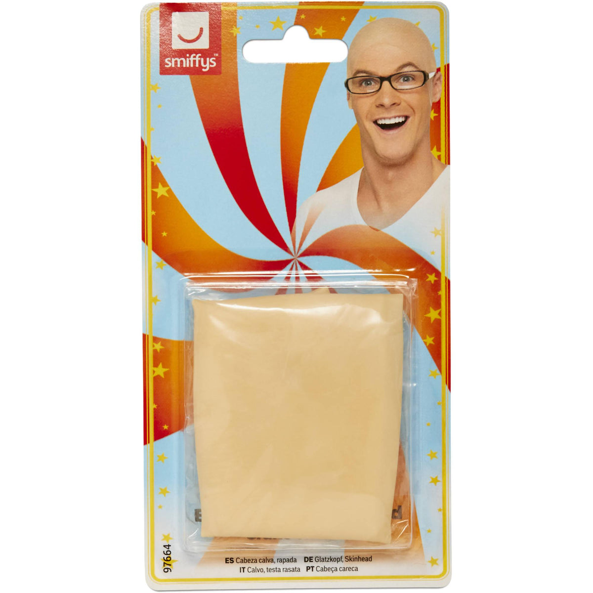 Natural - Side - Smiffys Costume Bald Cap
