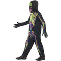 Black-Green - Lifestyle - Smiffys Childrens-Kids Skeleton Glow In The Dark Costume Set