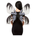 Grey - Front - Smiffys Dark Botanicals Moth Wings