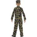Green - Side - Smiffys Boys Military Camo Costume Set