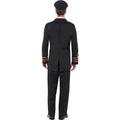 Black - Side - Smiffys Mens Navy Officer Costume Set